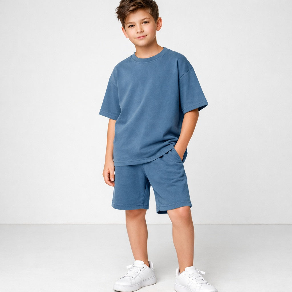 Oversized Basic Set - Dusty Blue