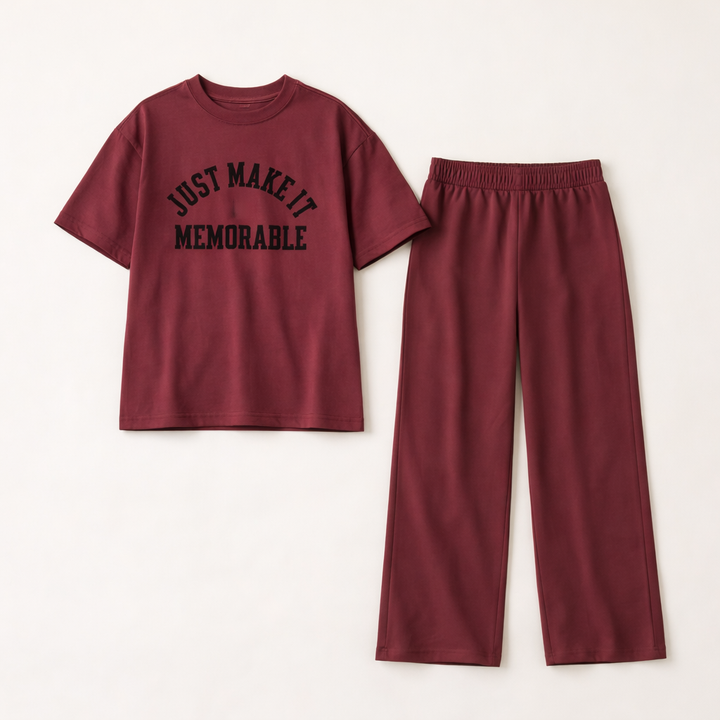 Oversized MEMORABLE Set - Burgundy
