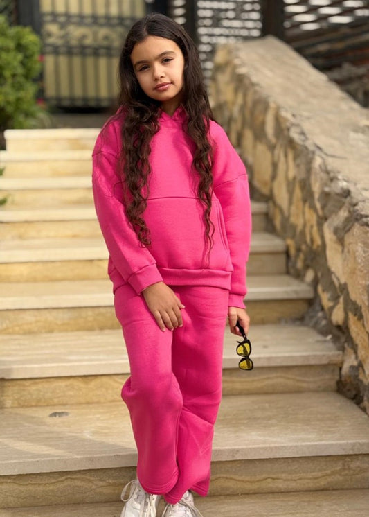 Bubble Gum Oversized Hoodie Set