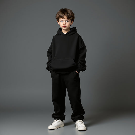 Black Hoodie Set