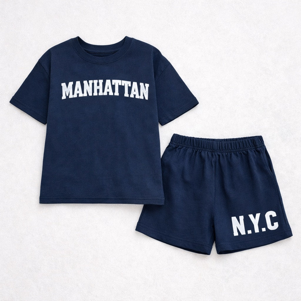 Oversized N.Y.C Set - Navy