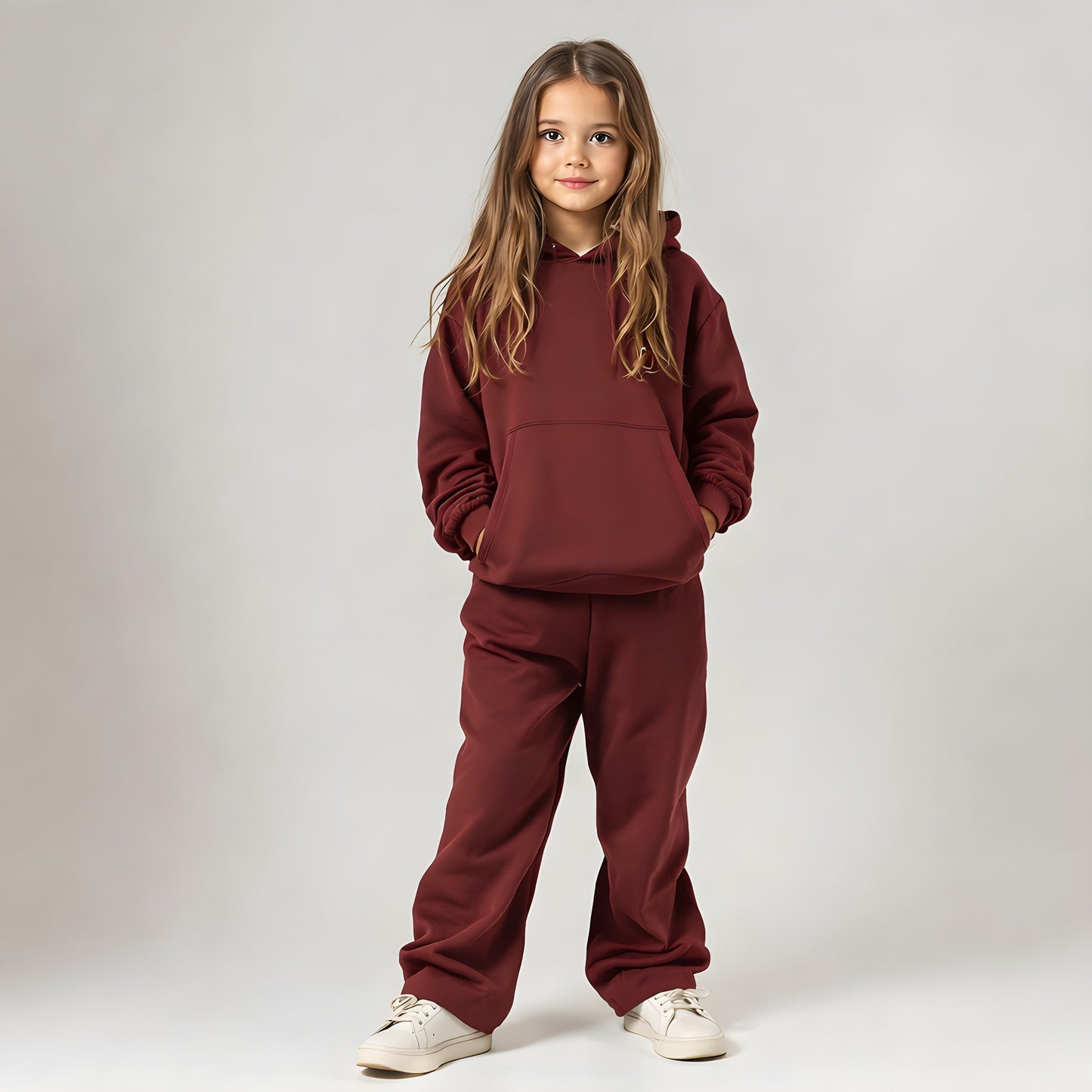 Burgundy Hoodie Set