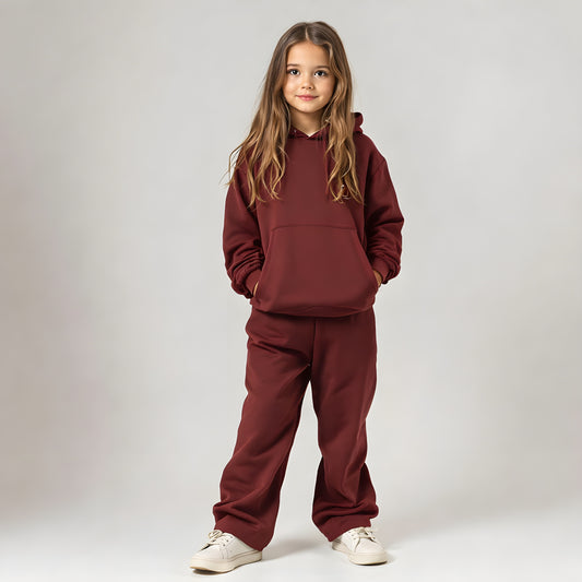 Burgundy Hoodie Set