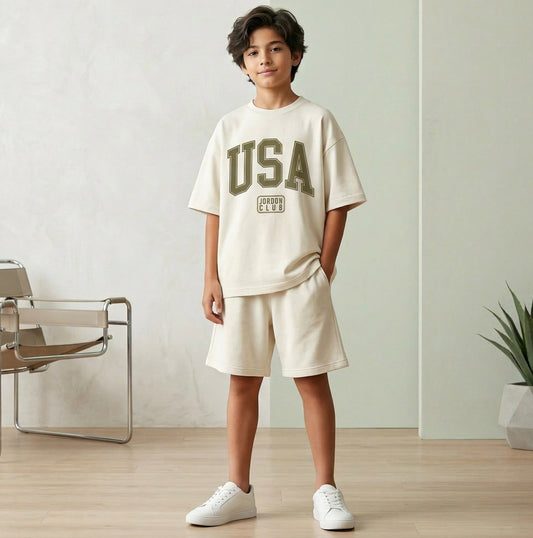 Oversized USA Set - Cream Edition