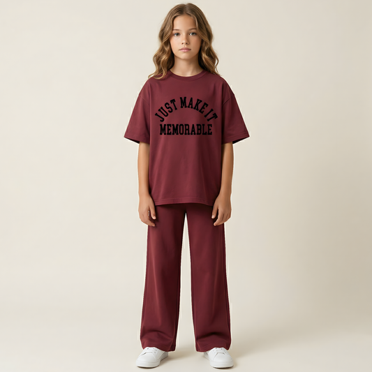 Oversized MEMORABLE Set - Burgundy Edition