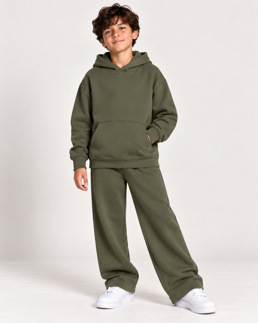 OVERSIZED HOODIE SET - ARMY OLIVE EDITION