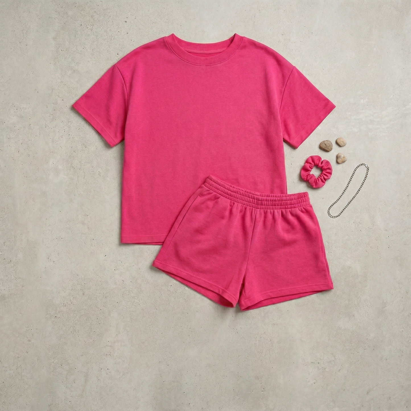 Oversized Basic Set - Hot Pink Edition