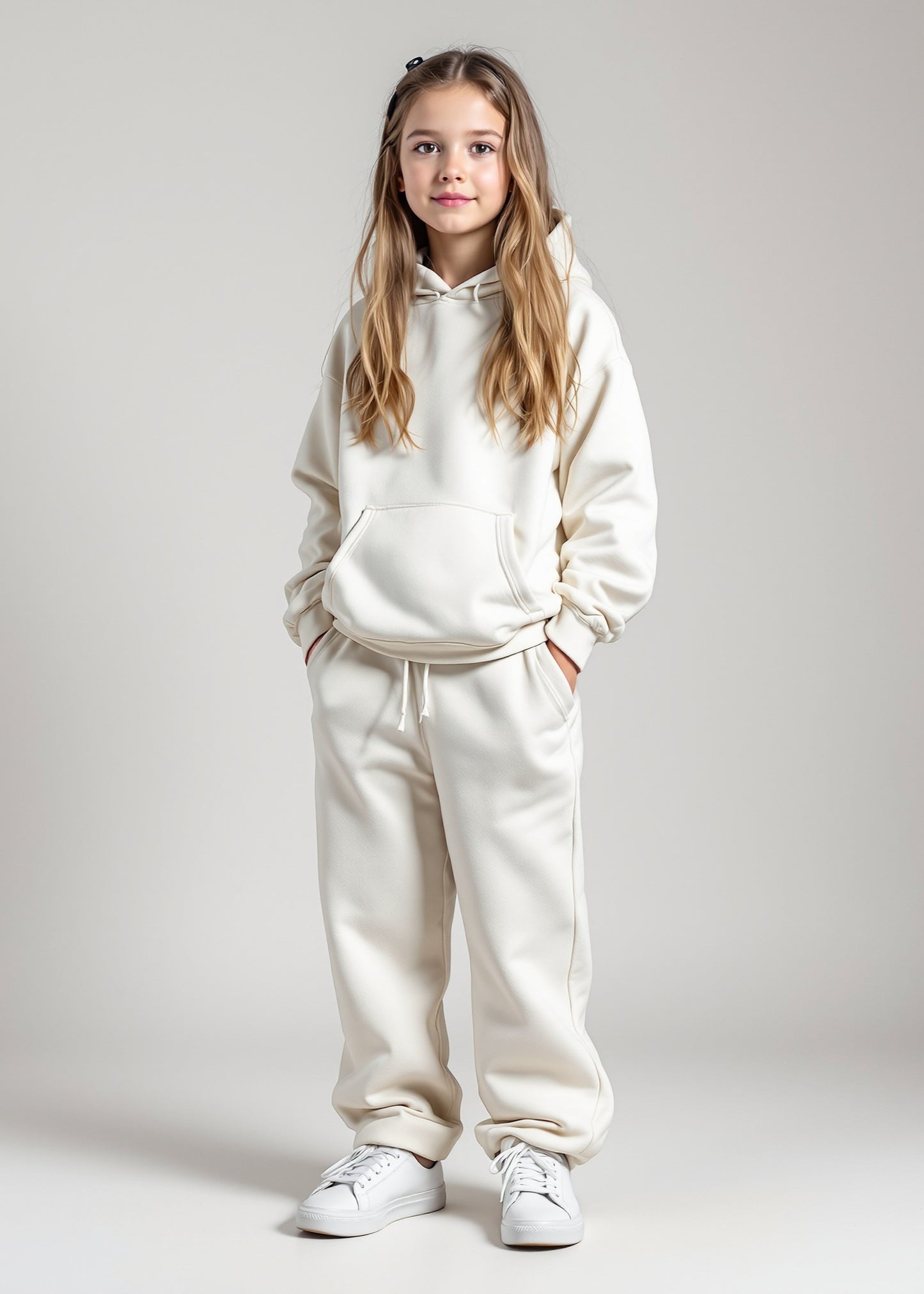 Unisex Off White Hoodie Set